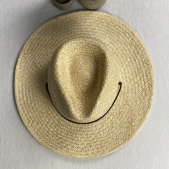 Will+Bear Rider Palm Straw Desert Sun Hat (Bone) *NWT* - Picture 5 of 13